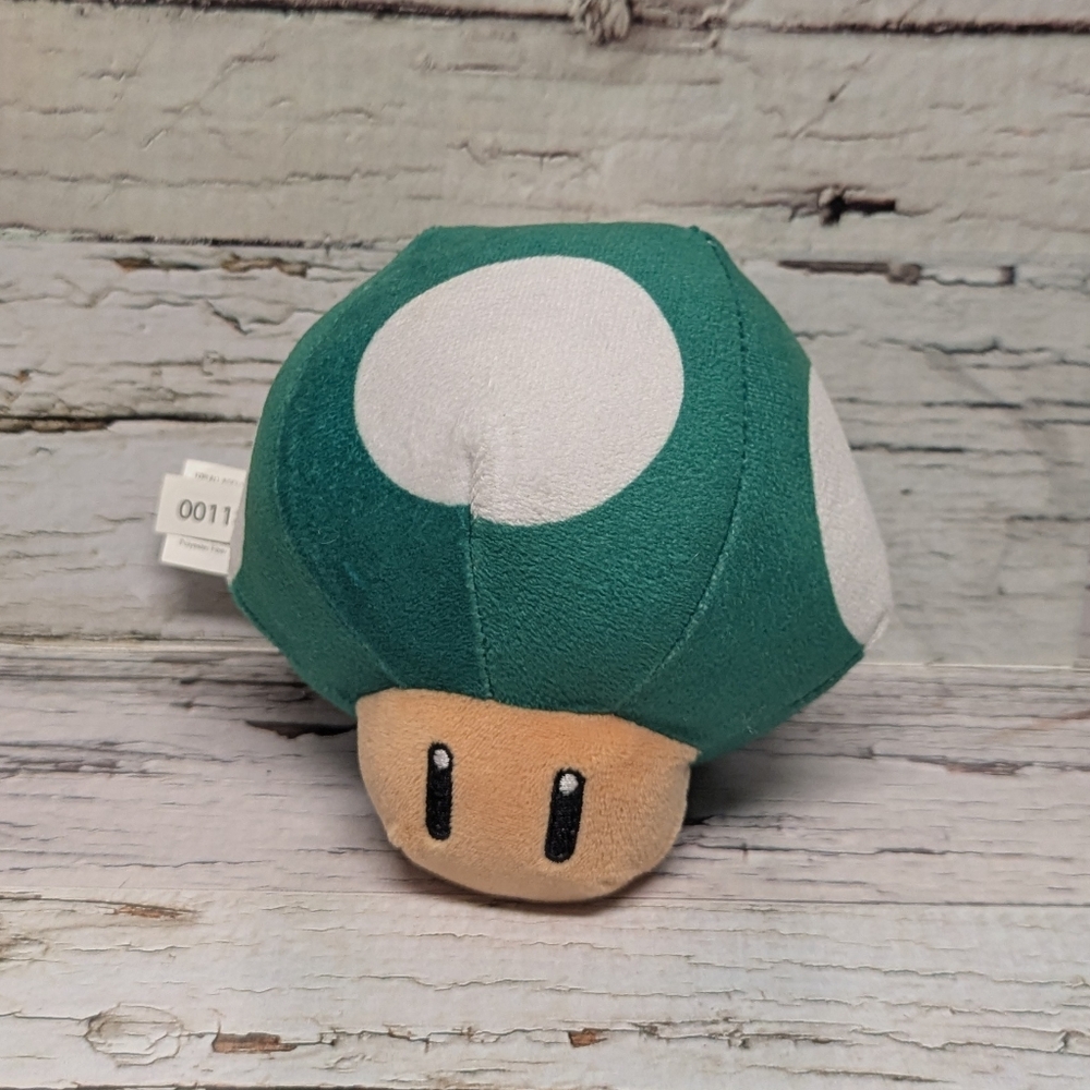 Nintendo Super Mario Bros - 1UP Green Mushroom Soft Plush 5” Stuffed Animal Toy